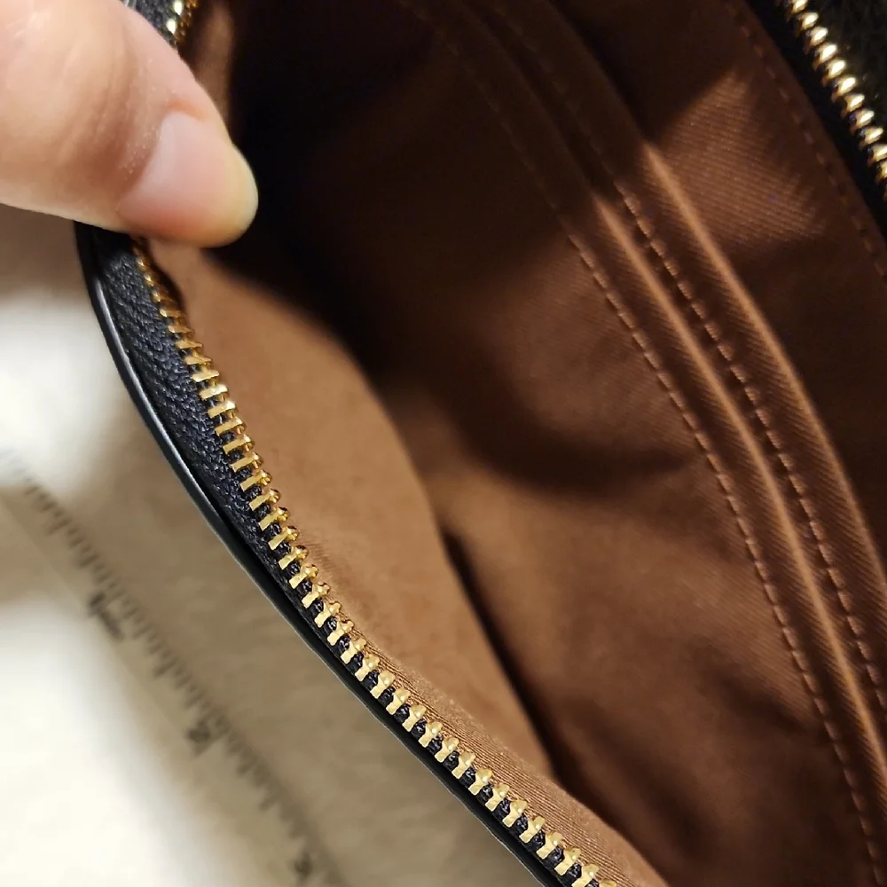 Coach Tan and Brown Signature Wristlet - Picture 5 of 7